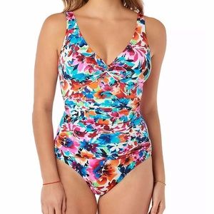 🌺 Swim Solutions Labelle Fleur Allover One Piece